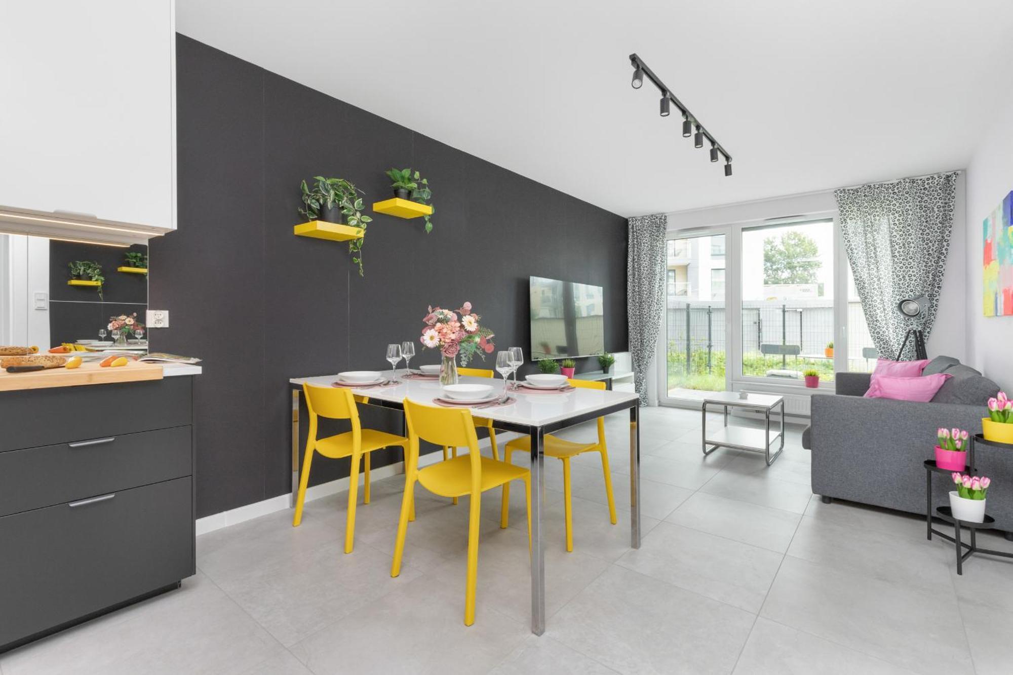 Sea And Stadium Apartments In Good Design With Parking & Garden By Rent Like Home กดัญสก์ ภายนอก รูปภาพ